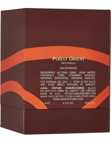 Ajmal Purely Orient Patchouli Edp 75ml - TheBeautyCool